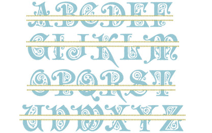 Elegant Split Monogram Font