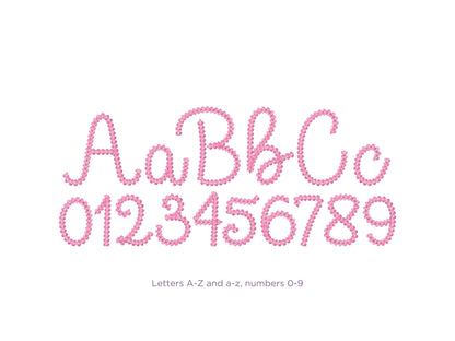 Extra Bold Chain Stitch Handwritten Font Julia