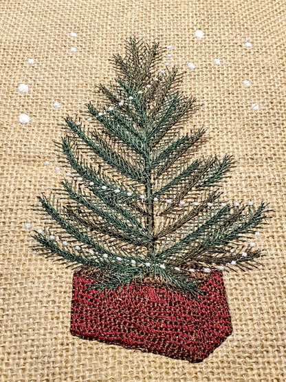 Rustic Old Fashioned Christmas Tree