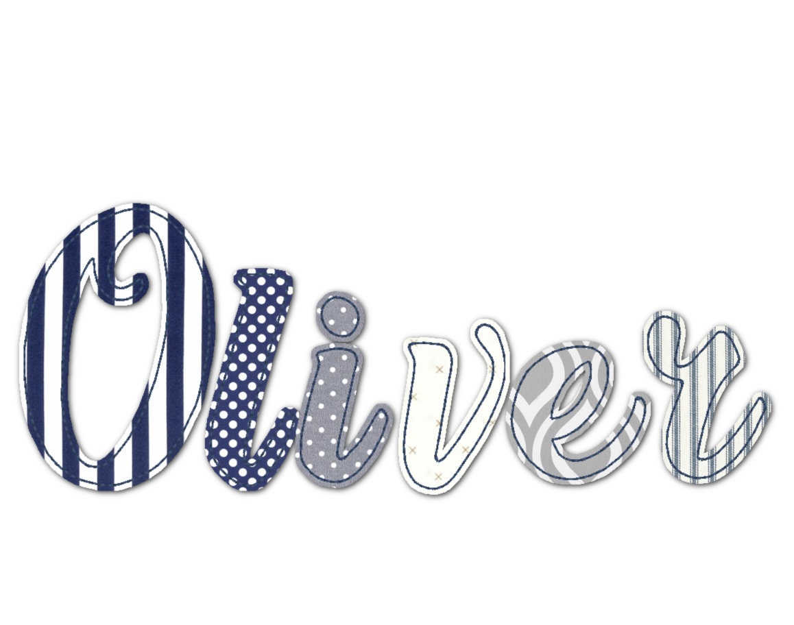 Raggedy Edge Applique Font Molly