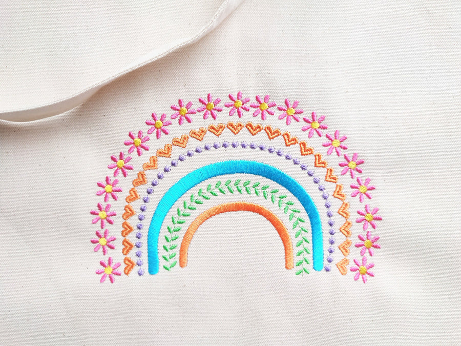 Boho Daisy Rainbow