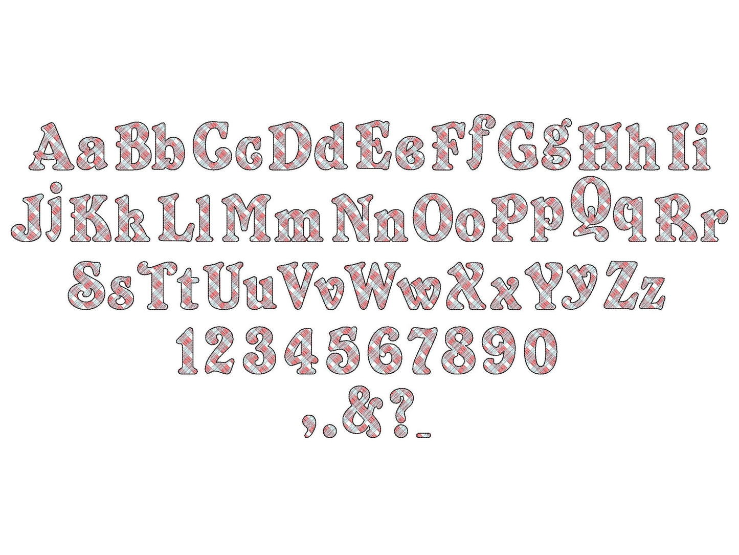 Old Fashioned Tartan Font