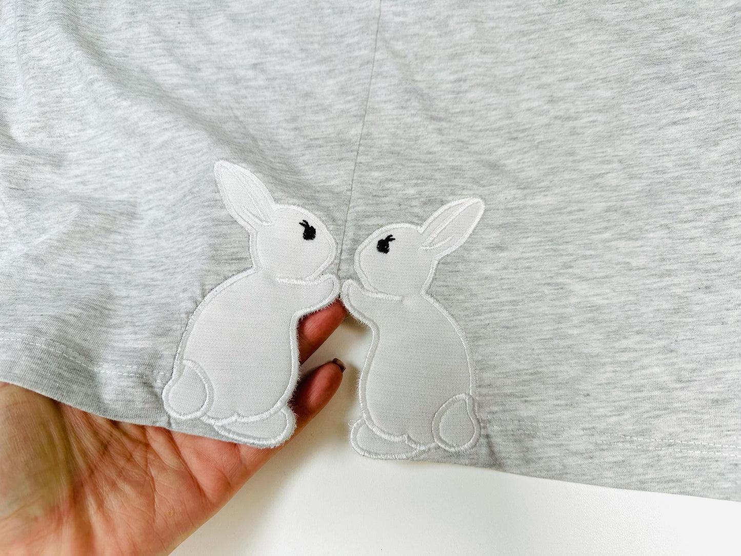 Cute Easter Bunnies Split Side Seam