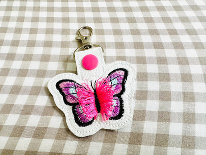 Fringed Butterfly Keychain ITH