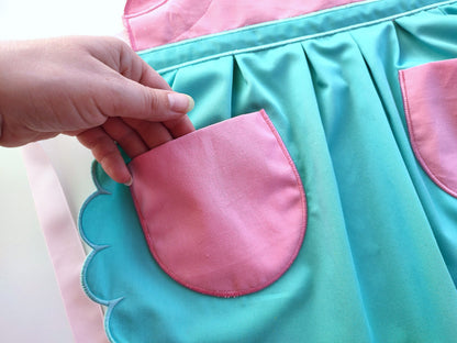 Kids Scalloped Apron ITH