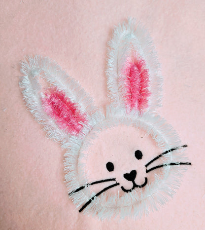 Fringed Cute Easter Bunny Head