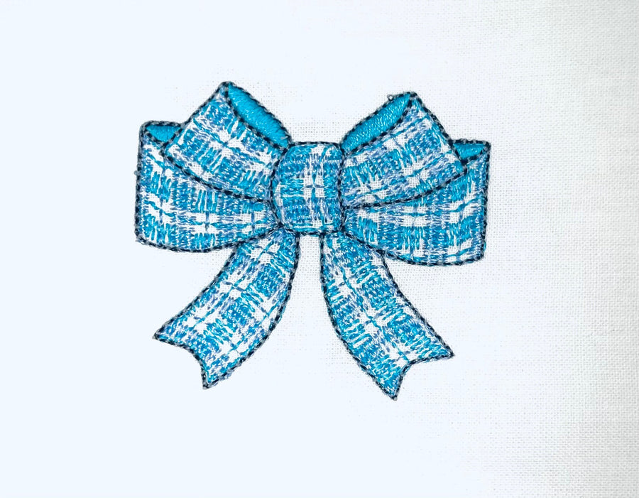 Mini Gingham Plaid Patterned Bow