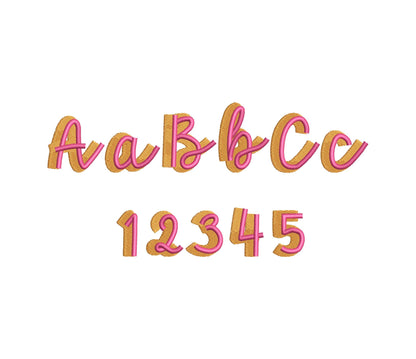 Handwritten Script Shadow Font Holly