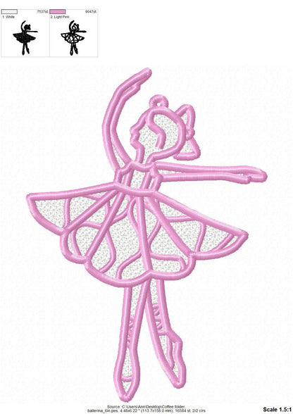 Nutcracker Ballerina Christmas Tree Ornament