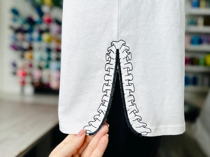 Ruffle Split Side Seam