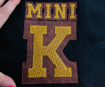 Glitter HTV Vinyl Narrow Block Font