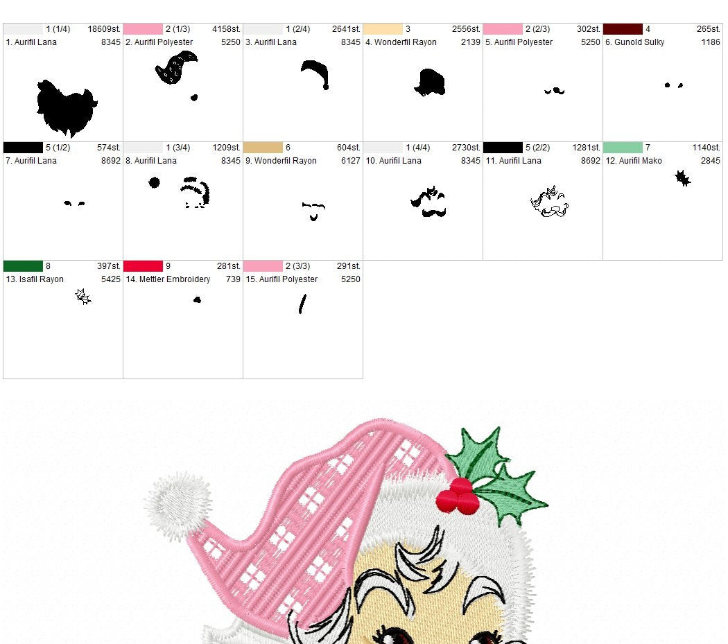 Christmas Santa Fringed Beard