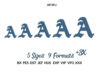 Old Style Textured Waffle Stitch Greek Font