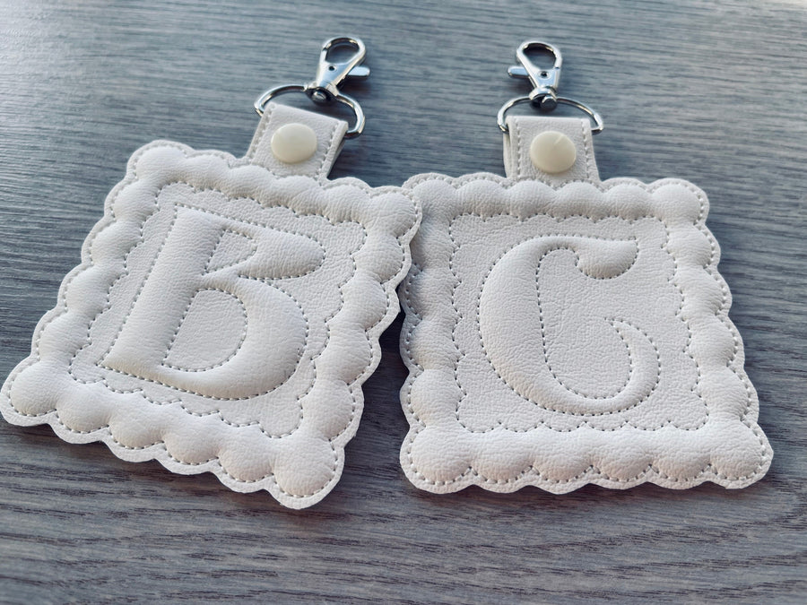 Special Puffy Puff Foam Scalloped Keychain