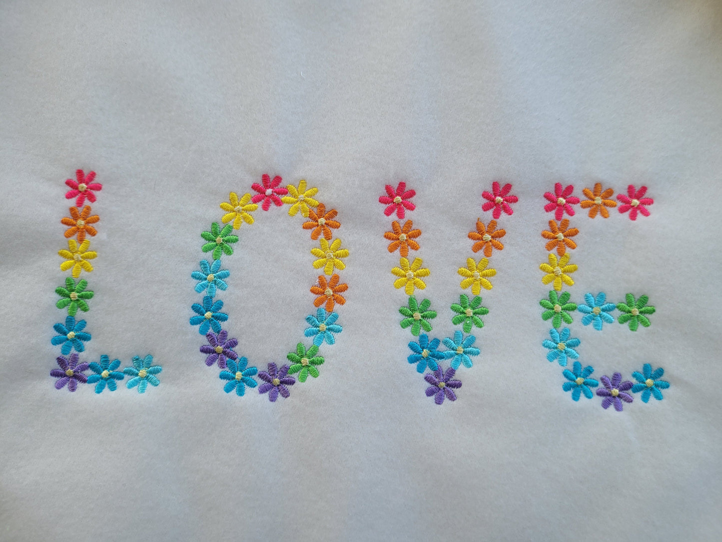 Rainbow Daisies Country Floral Font