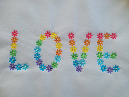 Rainbow Daisies Country Floral Font