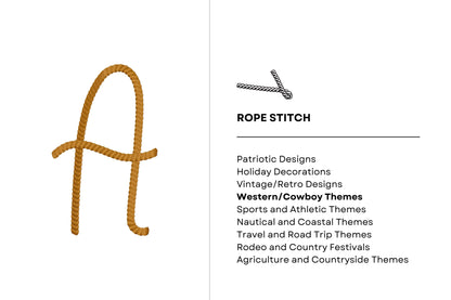 Handwritten Rope Stitch Font Sandy