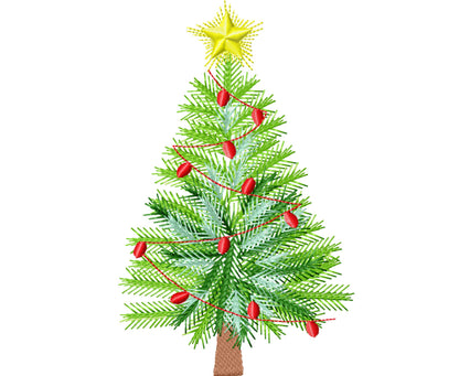 Classy Old Fashioned Christmas Tree