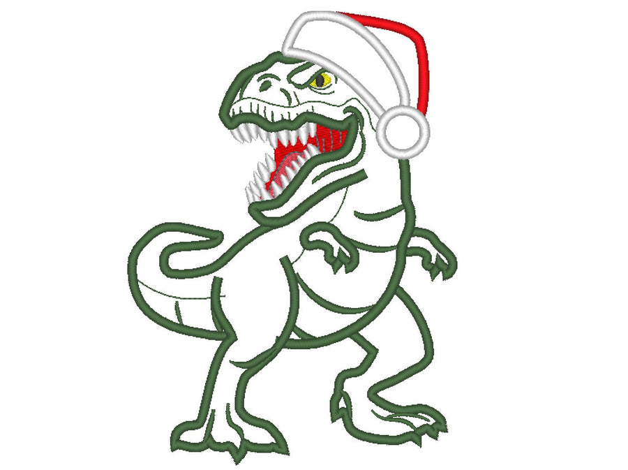 Christmas T-Rex Dinosaur Santa