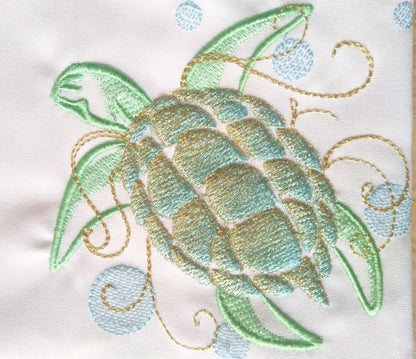 Iridescent 2-Color Tribal Turtle