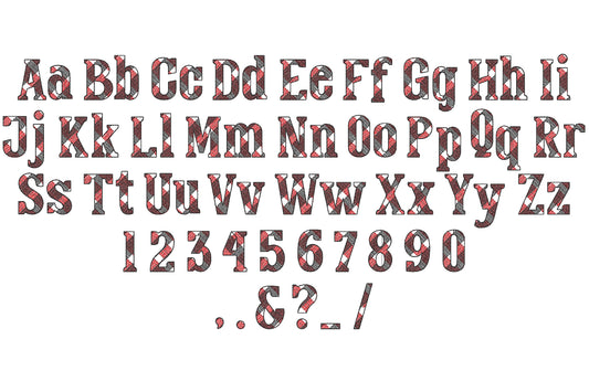 Mini Tartan Gingham Font