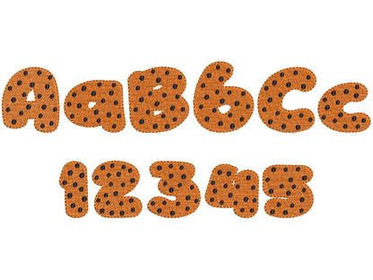 Choco Cookie Font Fill Stitch