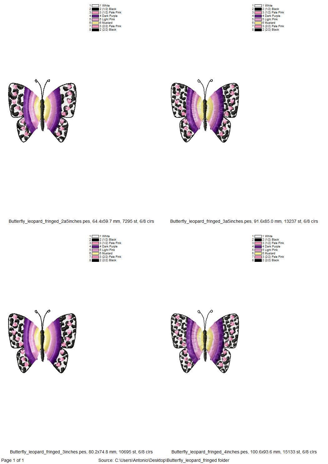 Mini Fringed Wings Butterfly