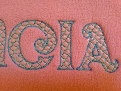 Mermaid Font Light Stitch