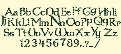 Buffalo Plaid Light Stitch Font Adams