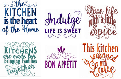 Kitchen Towel Lovely Saying Set