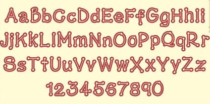 Dot To Dot Font Applique