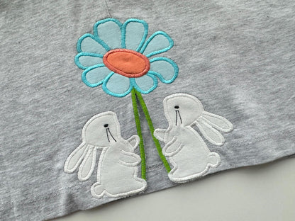 Little Easter Bunnies with Flower