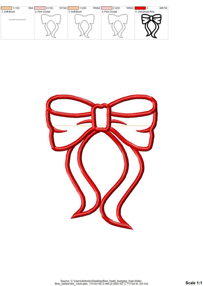 Bow Towel Hanging Hole Topper