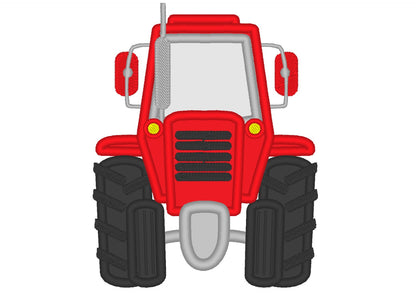 Tractor Front View Applique