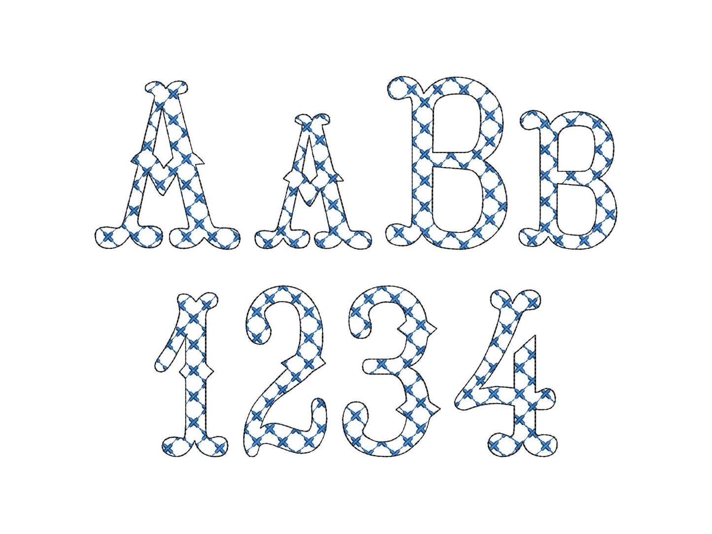 Classy Patterned Fishtail Font