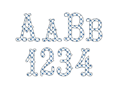 Classy Patterned Fishtail Font