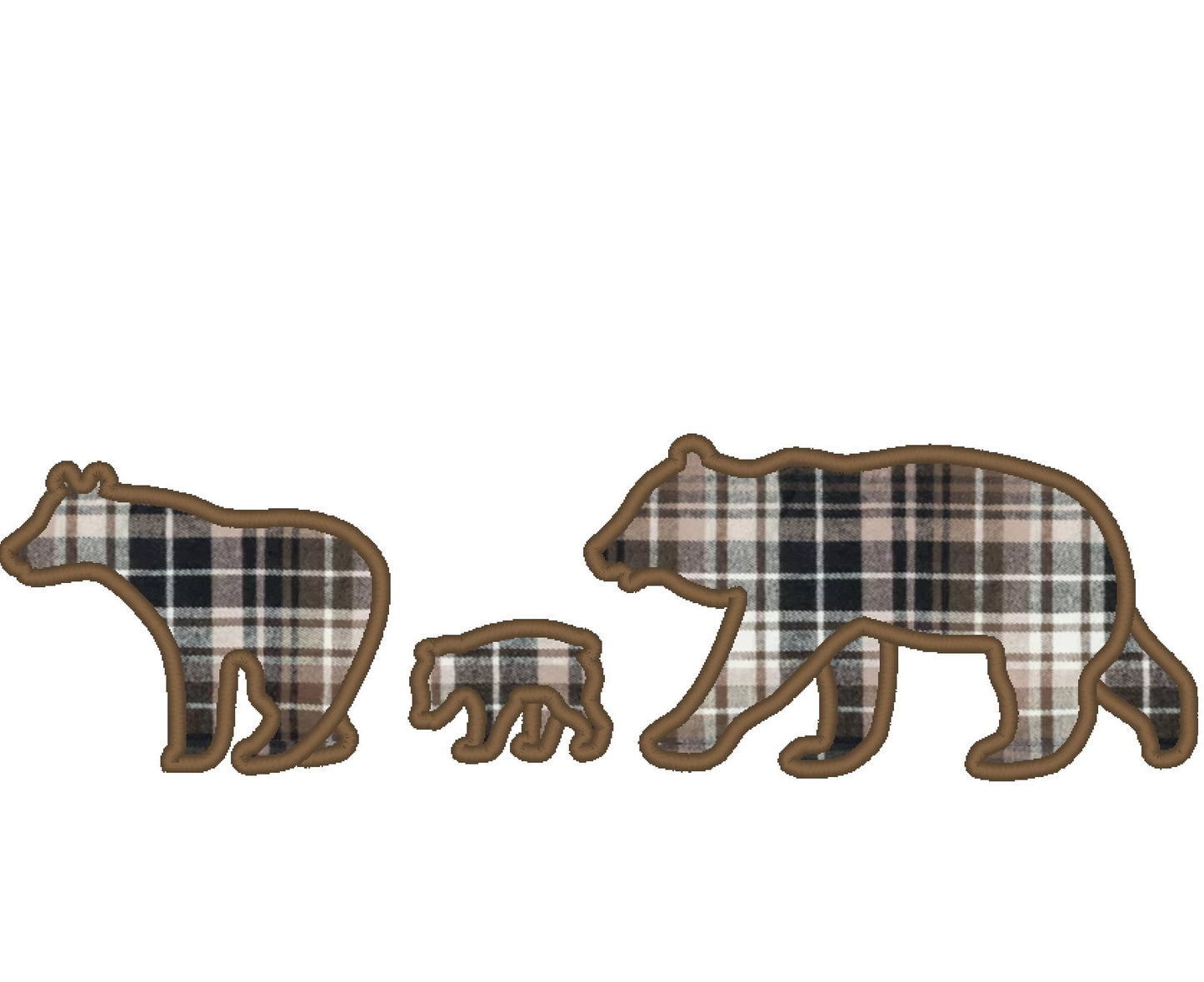 Mama Papa and Baby Bear 3 in a row