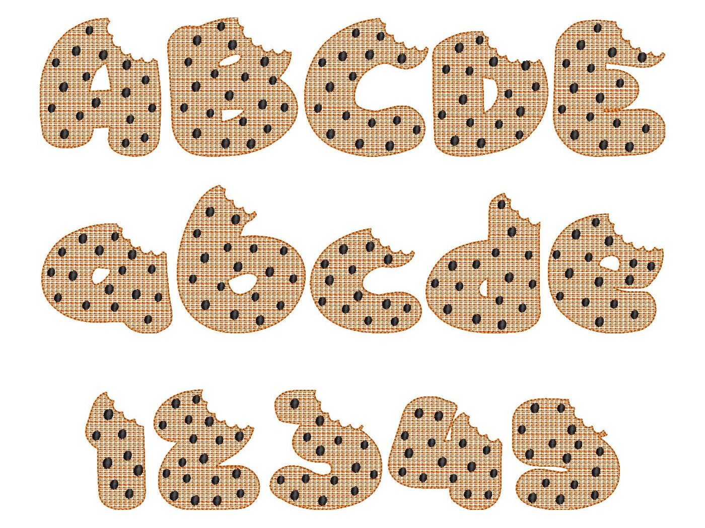 Bitten Cookie Choco Crisps Font