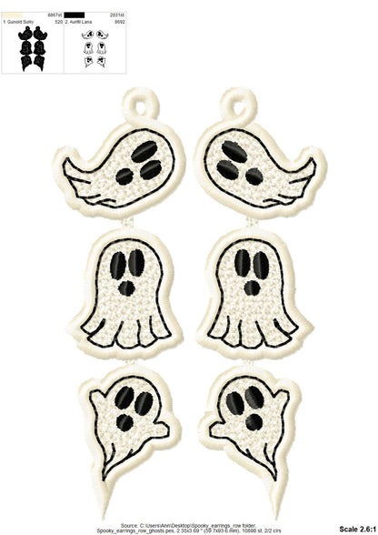 Spooky Ghost Earrings FSL