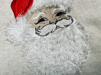 Fringed Christmas Santa Face