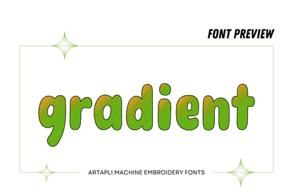 Iridescent Gradient Ombre Font Sweetie