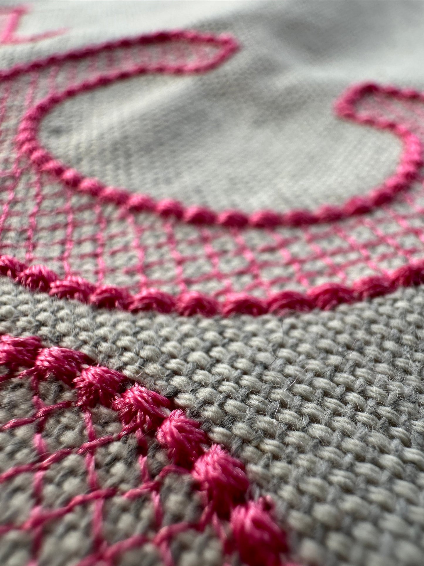 Puffy Bean Stitch Outline Block Font