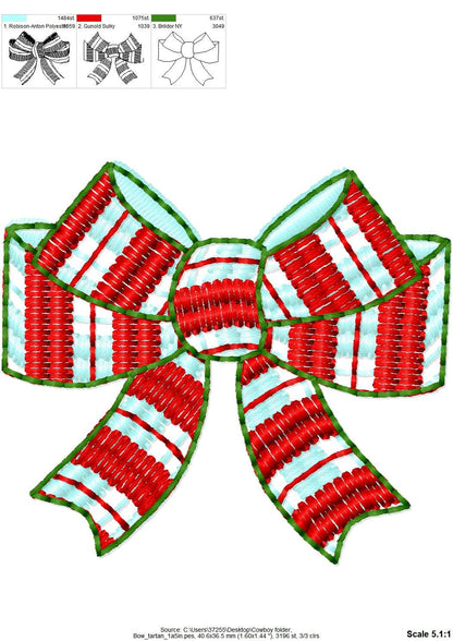 Mini Gingham Plaid Patterned Bow