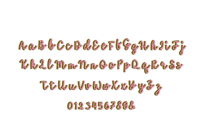 Handwritten Script Shadow Font Holly