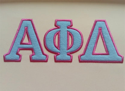 Fraternities Sororities Greek Font Applique