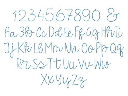 Hand Stitch Effect Font Sebastian