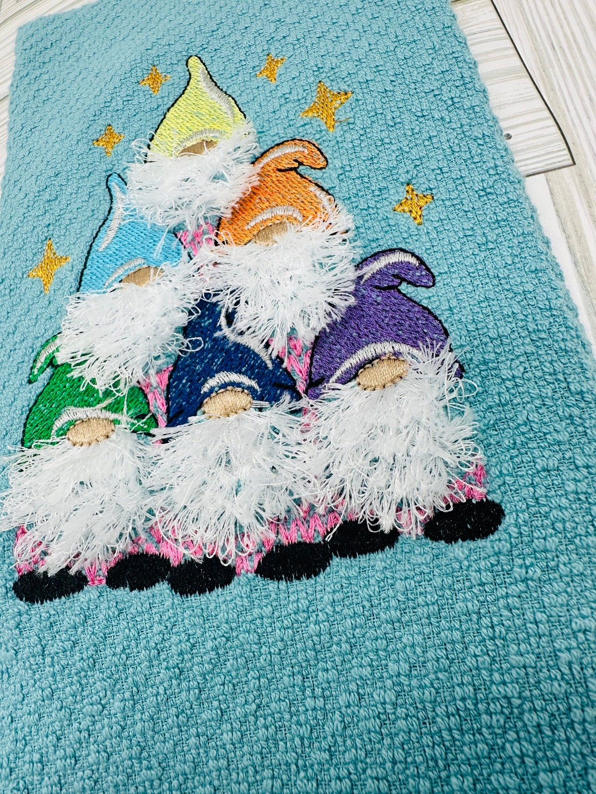 Fringed Christmas Gnome Stack of 6