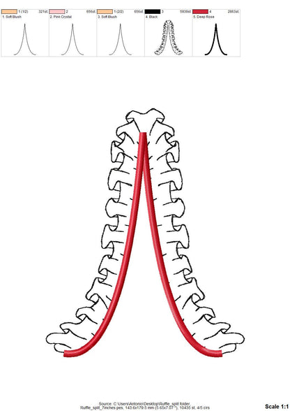 Ruffle Split Side Seam