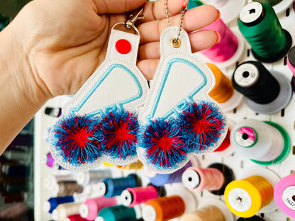 Cheerleader Megaphone Keychain