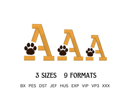 Puff Puffy Foam Dog Cat Paw Font